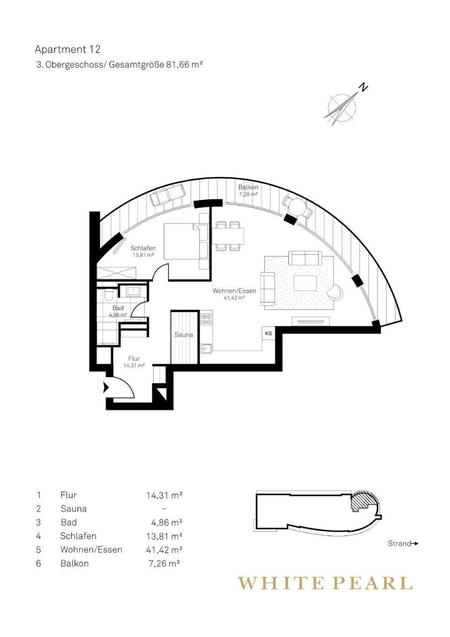 White Pearl Apartment 3.12 Timmendorfer Strand Eksteriør bilde